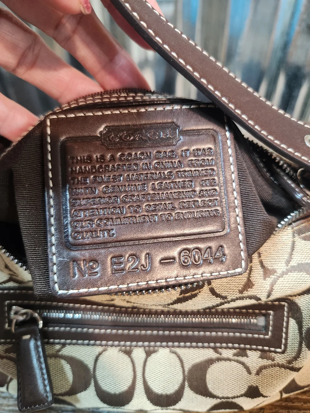 Coach Signatire C Monogram Demi Shoulder Bag